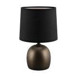 Lampka stołowa ATENA E14 czarna ceramiczna BLACK 04056 IDEUS