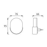 Lampka wtykowa LED BEZA LED 1W L 03897 IDEUS