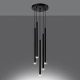 Sollux Lampa wisząca PASTELO 5P czarna SL.1176
