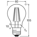 Lampa LED VALUE Classic A60 non-dim Filament 6,5W 827 E27