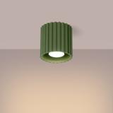 SOLLUX Plafon AURA 1 zielony oliwkowy GU10 ; SL.1794