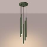 Sollux Lampa wisząca PASTELO 5P zielona oliwka SL.1522