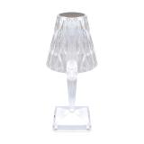 Lampka stołowa LED DABI LED CRYSTAL przezroczysta ciepła/zimna biel 04404 IDEUS