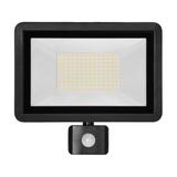 FARO S LED 100W naświetlacz z PIR 8000lm, IP44, 4000K, aluminium + szkło AD-NL-6437BLR4 ORNO