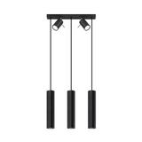 Sollux Lampa wisząca RING 3 czarny SL.1099