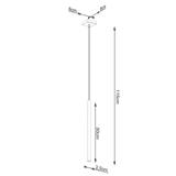 Sollux Lampa wisząca PASTELO 1 złota SL.1170
