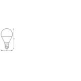 Lampa LED SMART+ ZB CL P Frosted TW 40 yes 4,9W/ E14