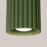 SOLLUX Plafon AURA 1 zielony oliwkowy GU10 ; SL.1794