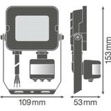Naświetlacz FLOOD COMPACT SENSOR V 10W 840 SYM 100 black