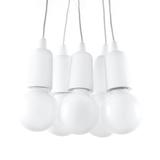 Sollux Lampa wisząca DIEGO 5 biała SL.0571