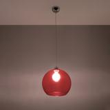 Sollux Lampa wisząca BALL czerwona SL.0253