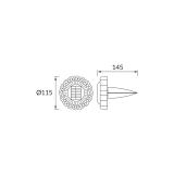 Lampa solarna ogrodowa LED DART 0,03W zimna biała 04939 IDEUS