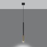 Sollux Lampa wisząca MOZAICA 1 czarny/złoto SL.0891