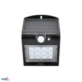 NAŚWIETLACZ LAMPA SOLARNA LED TRINGO 1,5W 220lm 4000K IP65 CZARNY Czujnik ruchu PIR C83-SOT-001BL-PIR BEMKO