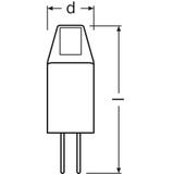 Lampa LED PIN MICRO CL 10 non-dim 1W 827 G4