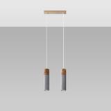 Sollux Lampa wisząca ZANE 2 szara SL.0966