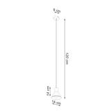 Sollux Lampa wisząca TALEJA 1 biała [E27] SL.0983