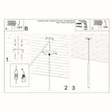Sollux Lampa wisząca PASTELO 1 czarna SL.0469