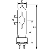 Źródło światła MASTERC CDM-T 250W/942 G12 1CT/12 9,28094E+11 PHILIPS