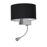 kinkiet Casino E27 + LED 1W 4000K czarny/chrom ML6378 Milagro