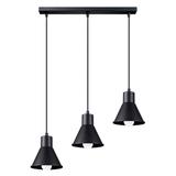 Sollux Lampa wisząca TALEJA 3 czarna [E27] SL.0986