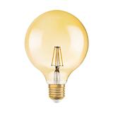 Lampa LED Vintage 1906 dim CL GLOBE125 Filament szkło przezroczyste GOLD 55 dim 7W 825 E27