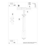 Sollux Lampa wisząca SULA 3P naturalne drewno SL.1101