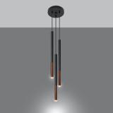 Lampa wisząca MOZAICA 3P czarny/miedź