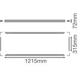 Ramka do montażu powierzchniowego PANEL 1200x300 SURFACE MOUNT KIT H70 VALUE