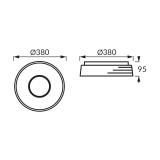 Plafoniera SMD LED LIBRUS LED C 24W NW 04164 IDEUS
