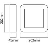 ENDURA STYLE SQUARE 13W WT LEDV Oprawa zewnętrzna