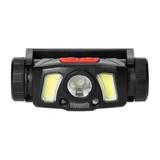 Latarka czołowa/światło rowerowe LED COB + XPG z akumulatorem Li-ion 1200 mAh, czujnik ruchu LT-14 ORNO