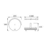 Lampka biurkowa SATURN LED SPEAKER biały głośnik USB C 03864 IDEUS