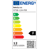 PLAFONIERA LED DORIA 12W 4000K 860LM IP20 KWADRAT CZ. PIR C38-ST58-124-PIR BEMKO