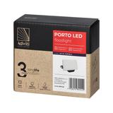 PORTO LED 10W naświetlacz bezramkowy, 800lm, IP65, 4000K, aluminium + poliwęglan AD-NL-6462BL4 ORNO