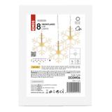 Girlanda świąteczna 8 LED sople śnieżynki 45x84 cm ciepła biel IP44 DCGW06 EMOS