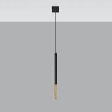 Sollux Lampa wisząca MOZAICA 1 czarny/złoto SL.0891