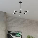 Sollux Żyrandol LANGO 5 czarny SL.1022