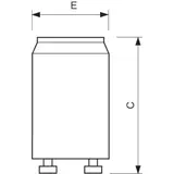 Zapłonnik do świetlówek S10 4-65W SIN 220-240V WH 2PF/10 9,28392E+11 PHILIPS