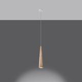Sollux Lampa wisząca SULA 1 naturalne drewno SL.1100