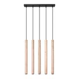 Sollux Lampa wisząca PASTELO 5L drewno SL.1269