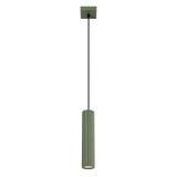 Sollux Lampa wisząca KARBON 1 zielony oliwkowy SL.1611