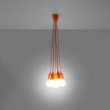 Sollux Lampa wisząca DIEGO 5 pomarańczowy SL.0586