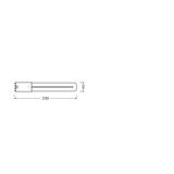Lampa DULUX L LED FR 18 ECG, AC mains 8W 830 2G11