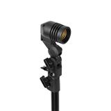 RIGEL LED zestaw: lampa warsztatowa składana 5-skrzydłowa 55W + statyw + adapter AD-NL-6516 ORNO