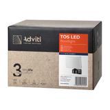 TOS LED 30W naświetlacz ogrodowy LED, 2200lm, IP65, 4000K, PC, czarny AD-NL-6148BL4 ORNO