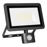 FARO S LED 50W naświetlacz z PIR 4000lm, IP44, 4000K, aluminium + szkło AD-NL-6255BLR4 ORNO