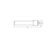Lampa DULUX S LED FR 9 CCG, AC mains 4,5W 830 G23