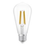 Lampa LED, klasyczny kształt bańki Edison 4W 830 230V szkło przezroczyste E27