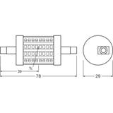 LAMPA LED LINE 78mm 60 6,5W/827 230V R7S 6X1